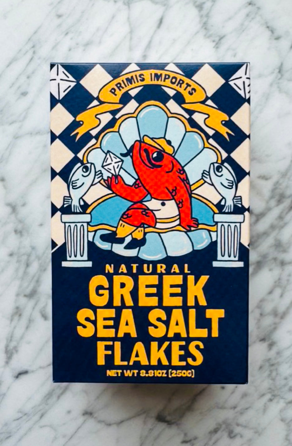 Beautiful box of greek sea salt