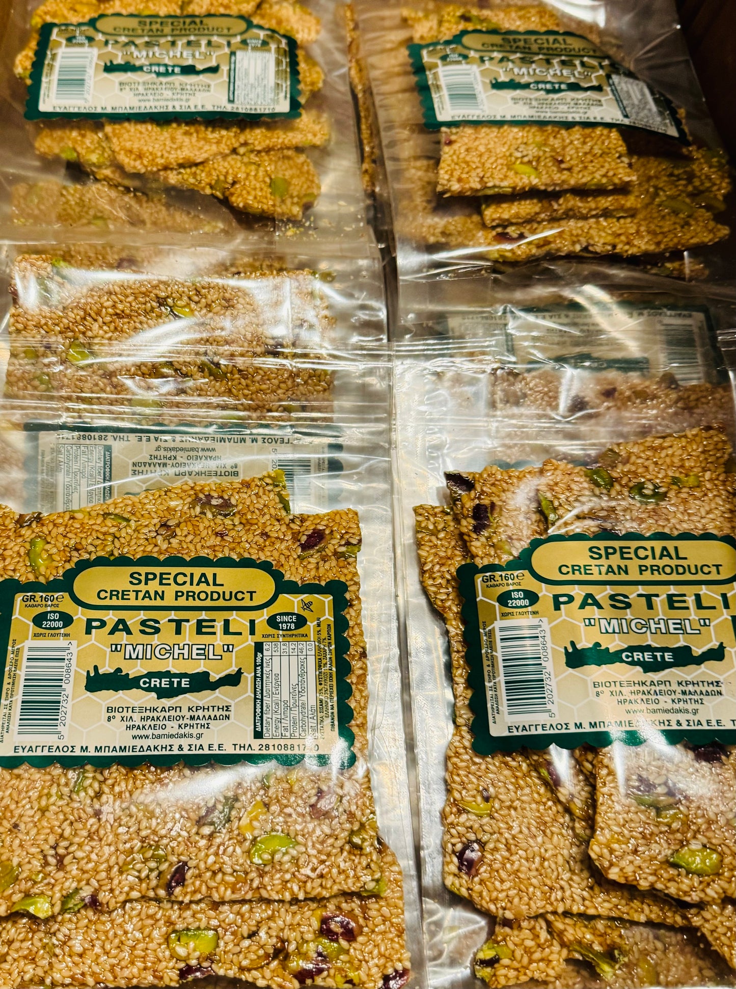 Pasteli "Michel" with Greek Pistachio